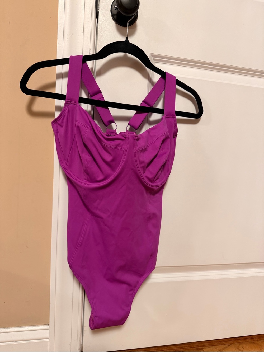 Magenta Underwire One-Piece Swimsuit